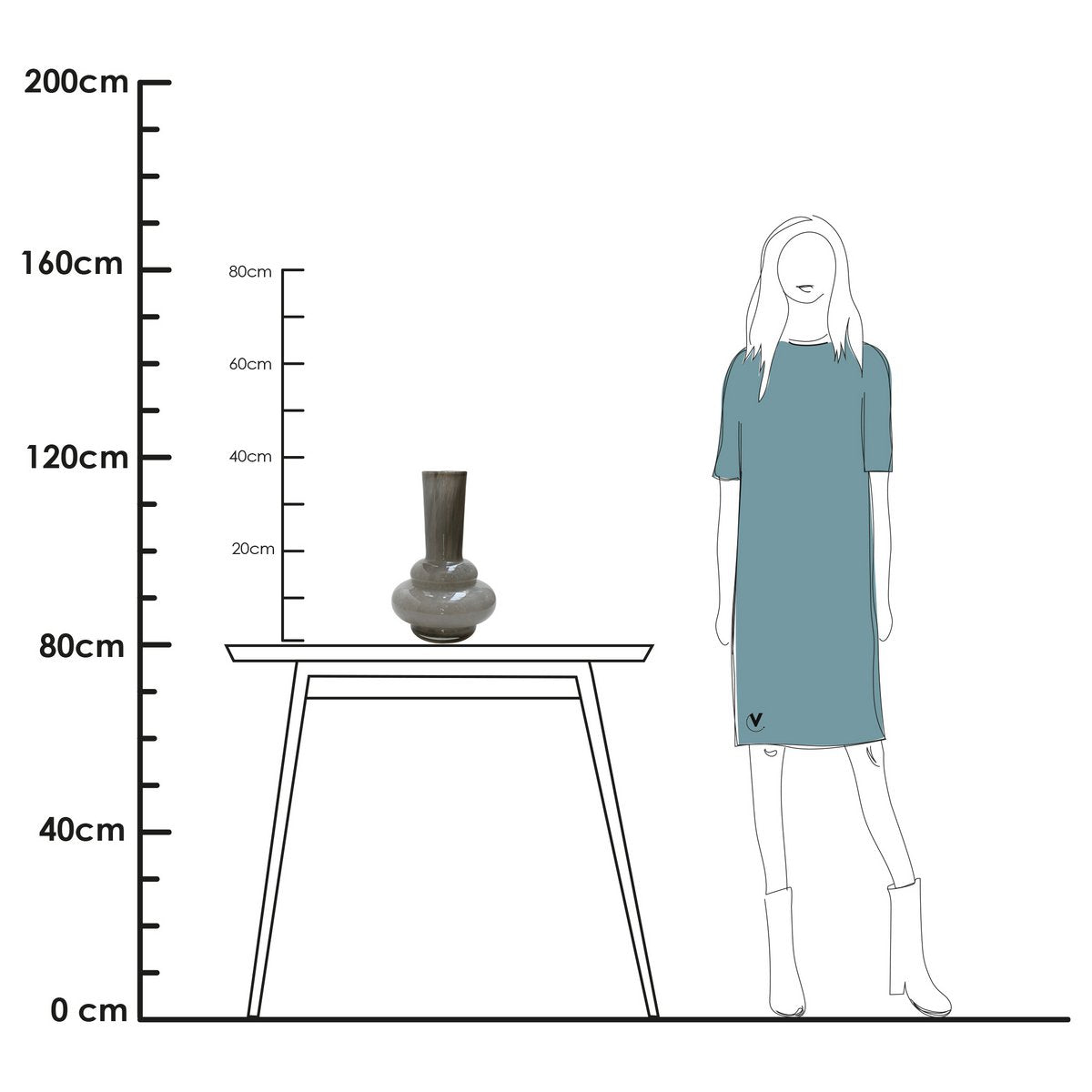 Vase - Bolombo Elite grey