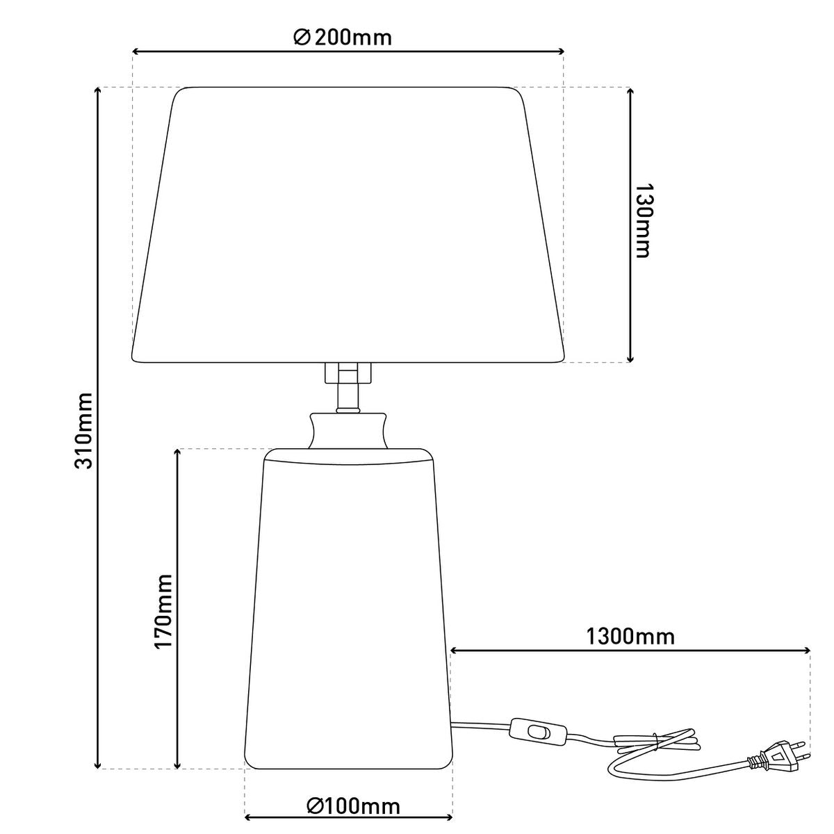 Näve Leuchten "Talia" table lamp - Armino Living