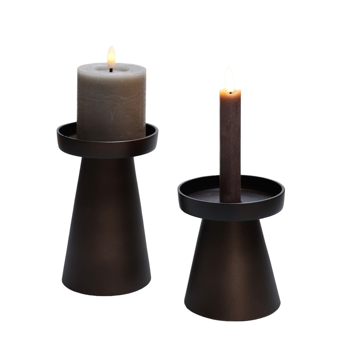 Candle holder - Viedma bronze