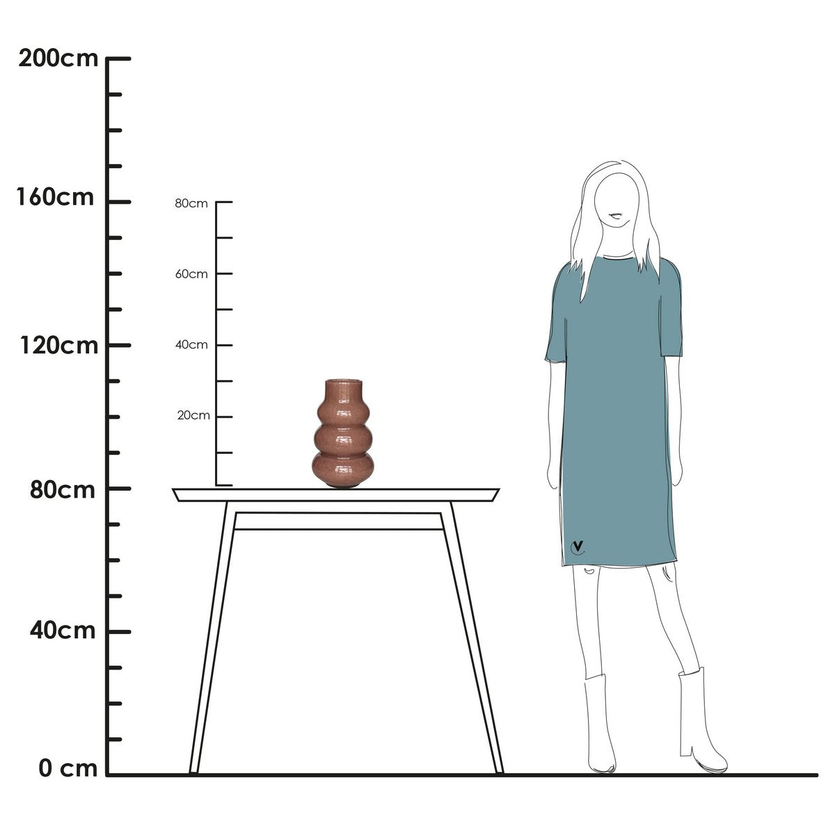 Vase - Lomami Elite brown