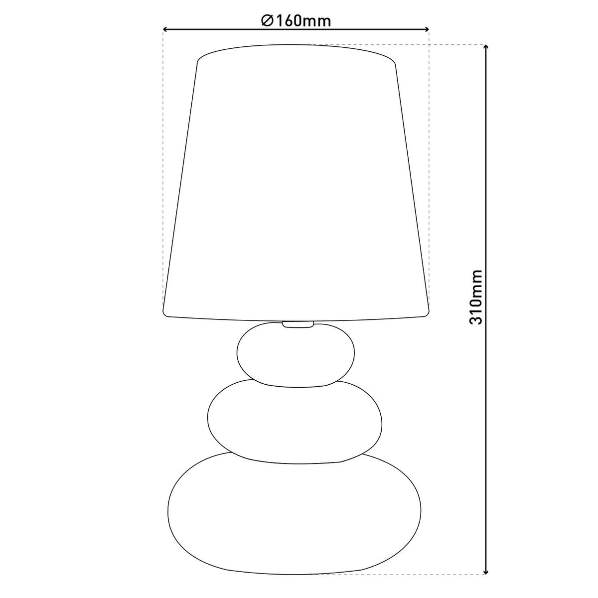 Näve Leuchten "STONEY" table lamp - Armino Living
