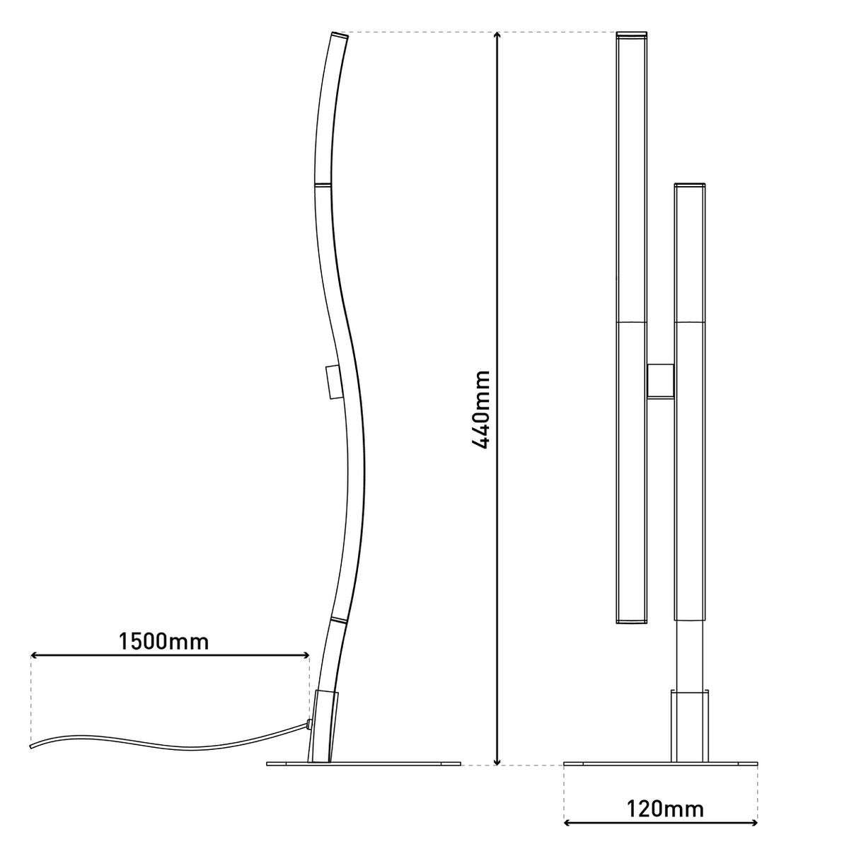 Näve Leuchten "Onda" table lamp - Armino Living