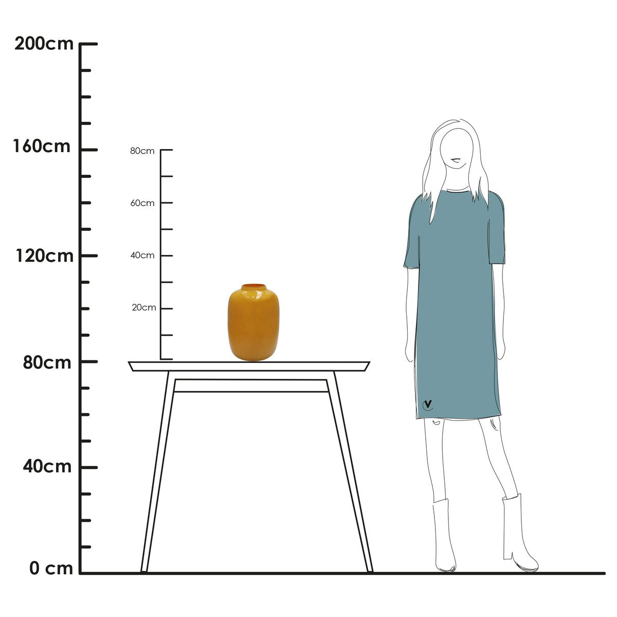 Vase - Artic bright yellow