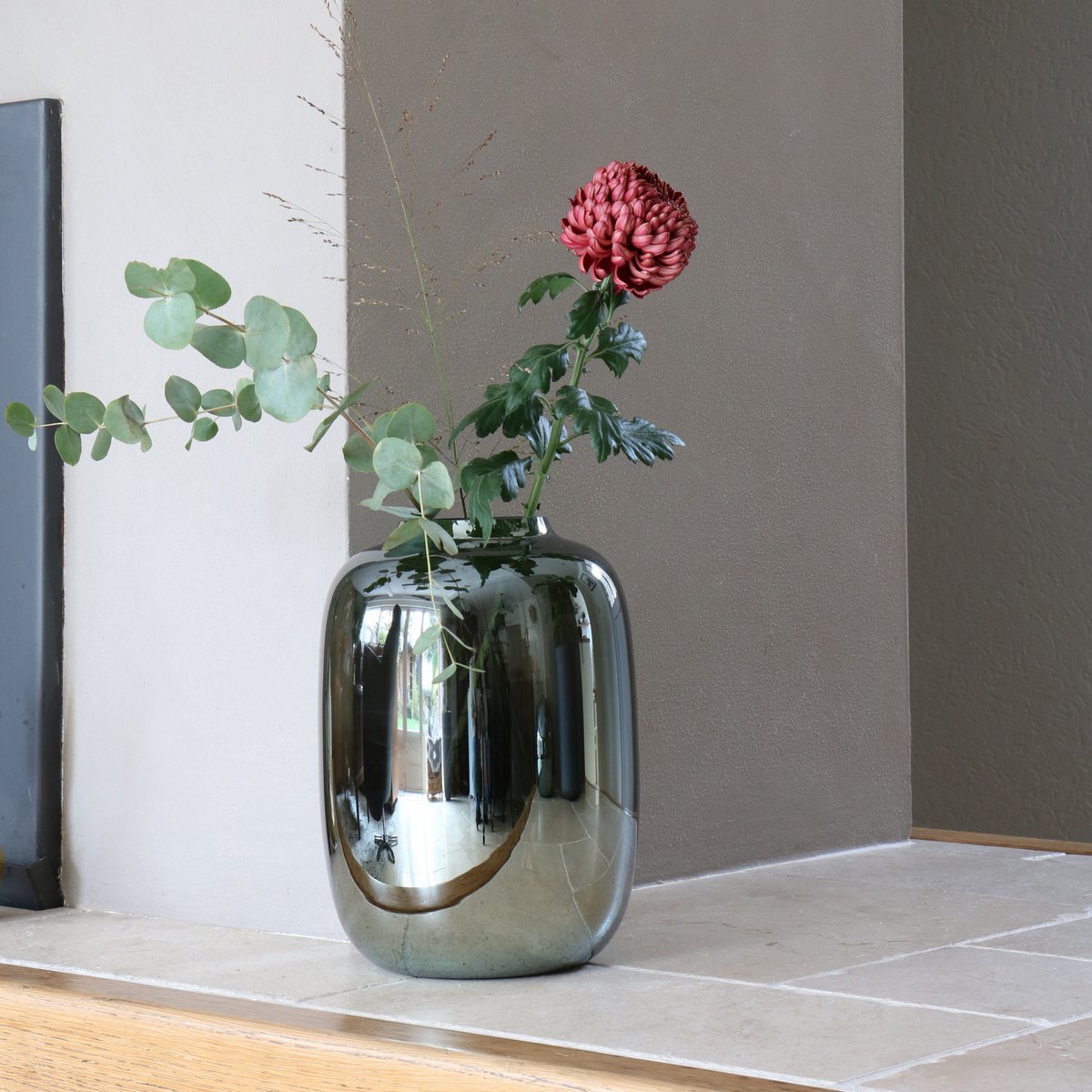 Vase - Artic gloss grey