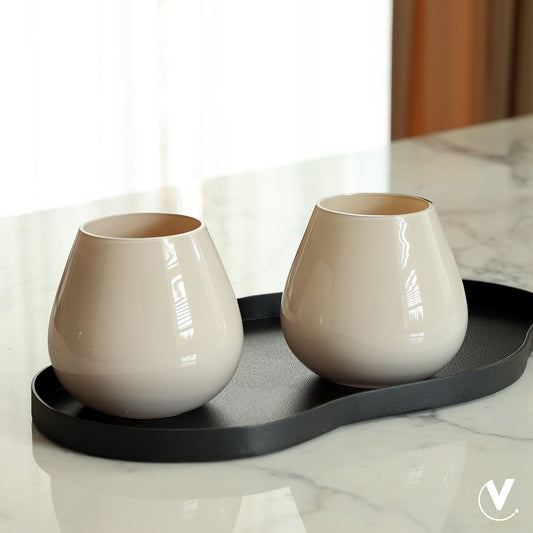 Theelichthouder - Tasman XS Ivoor (set van 2 stuks)