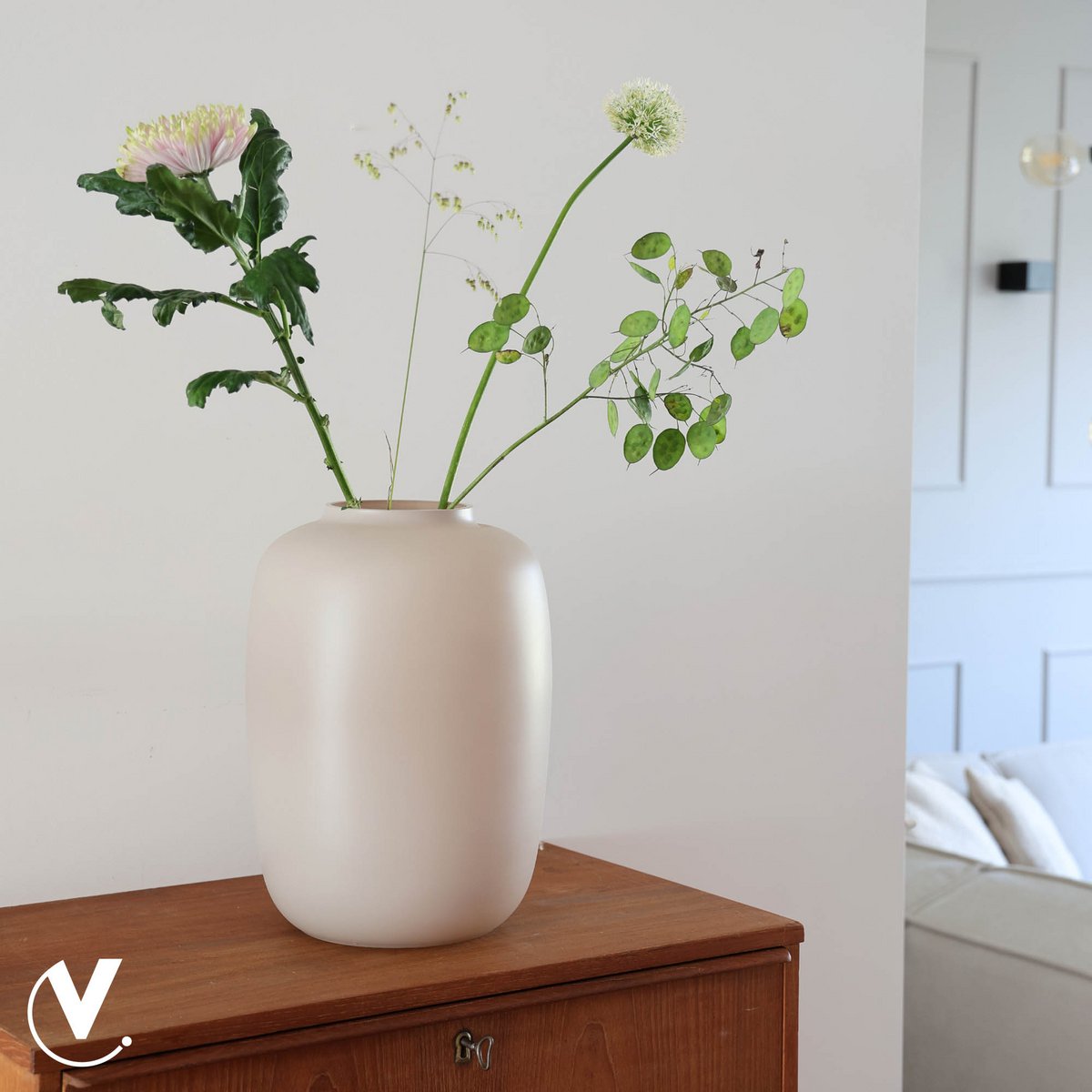Vase - Artic matte ivory