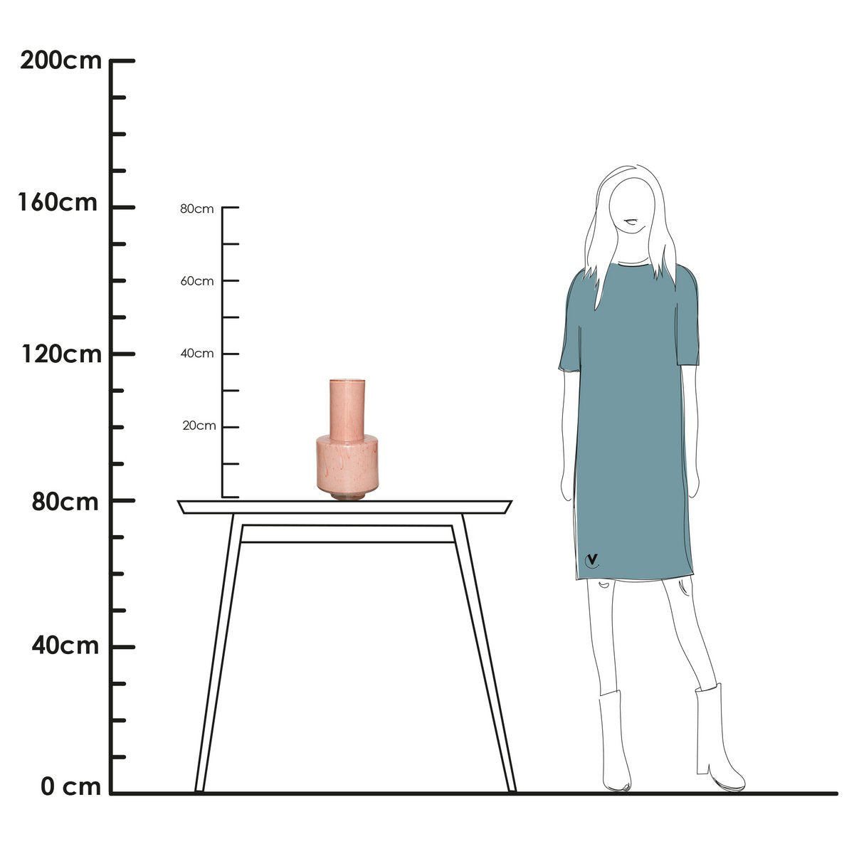 Vase - Volta Lite Pink