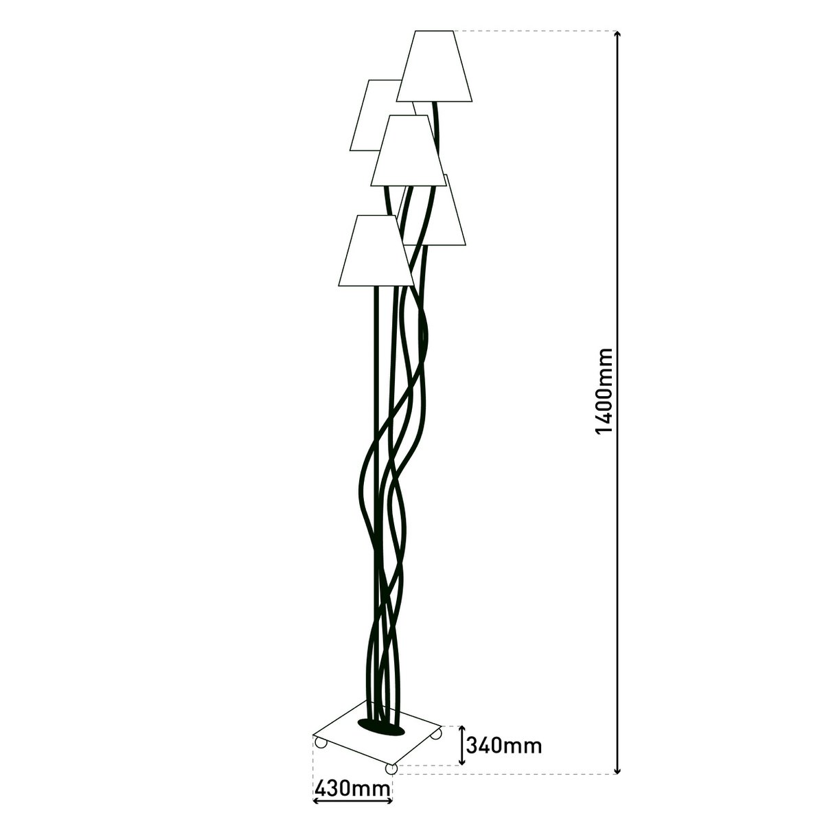 Näve Leuchten "Boho" floor lamp - Armino Living