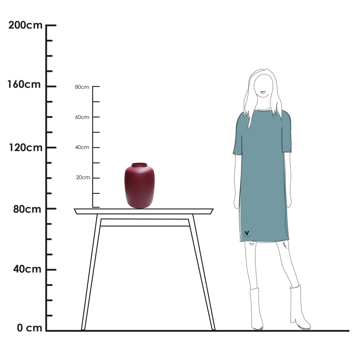 Vase - Artic matte violet