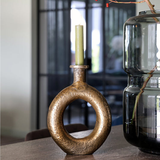 Kandelaar - Rocha Verouderd Messing