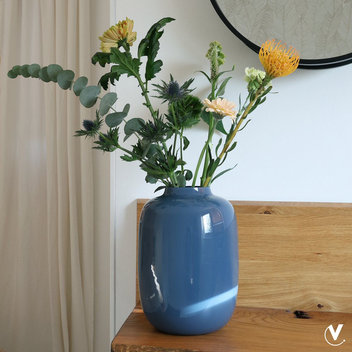 Vase - Artic dark blue-grey