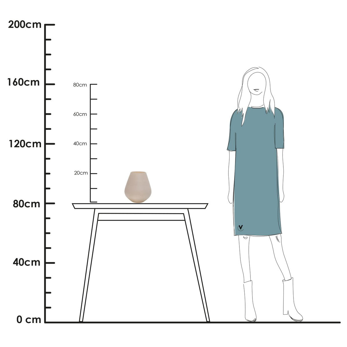 Vase - Tasman S ivory