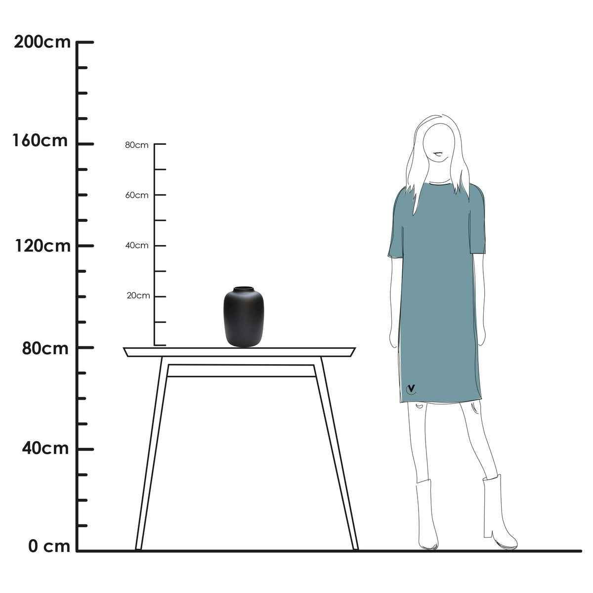 Vaas - Arctisch zwart