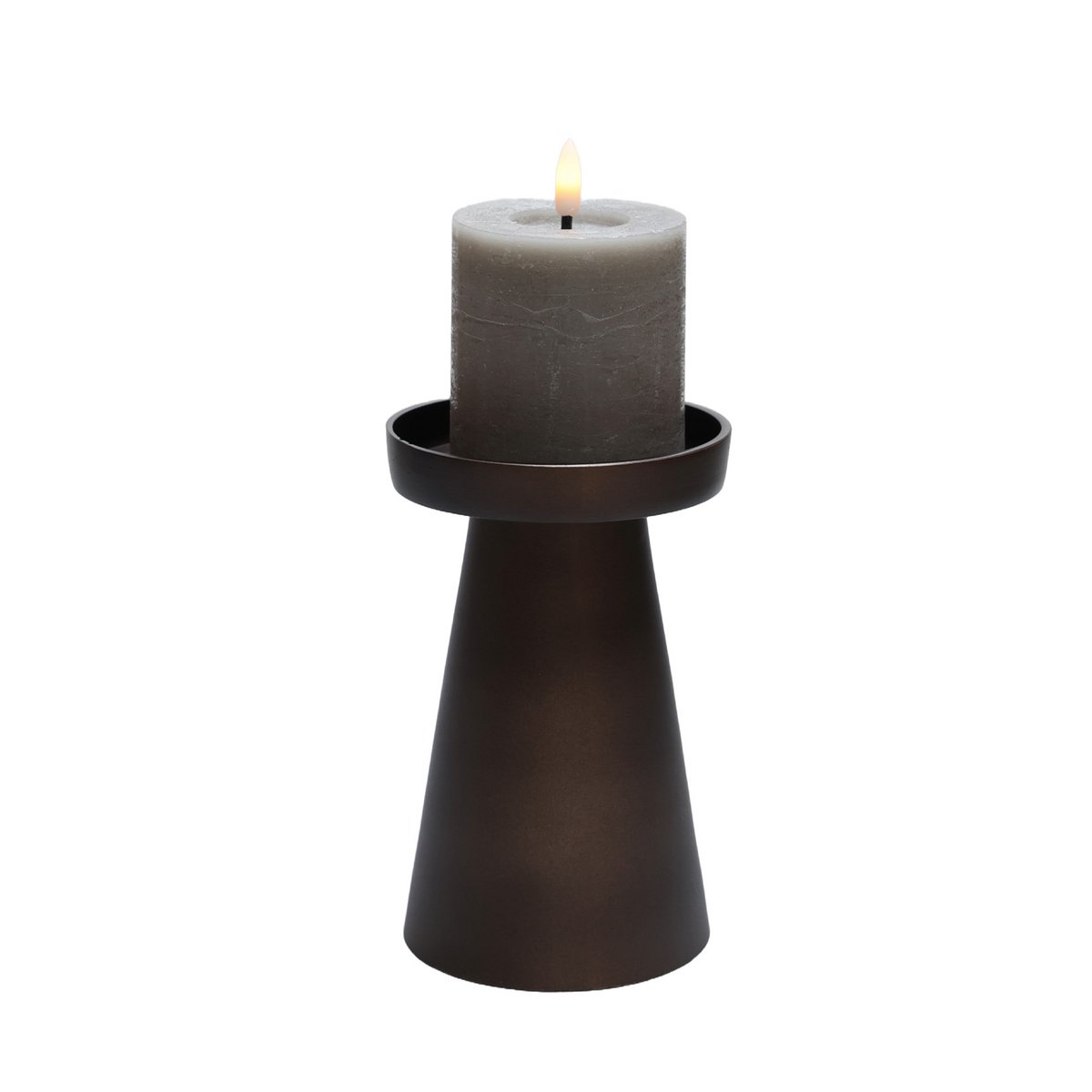 Candle holder - Viedma bronze