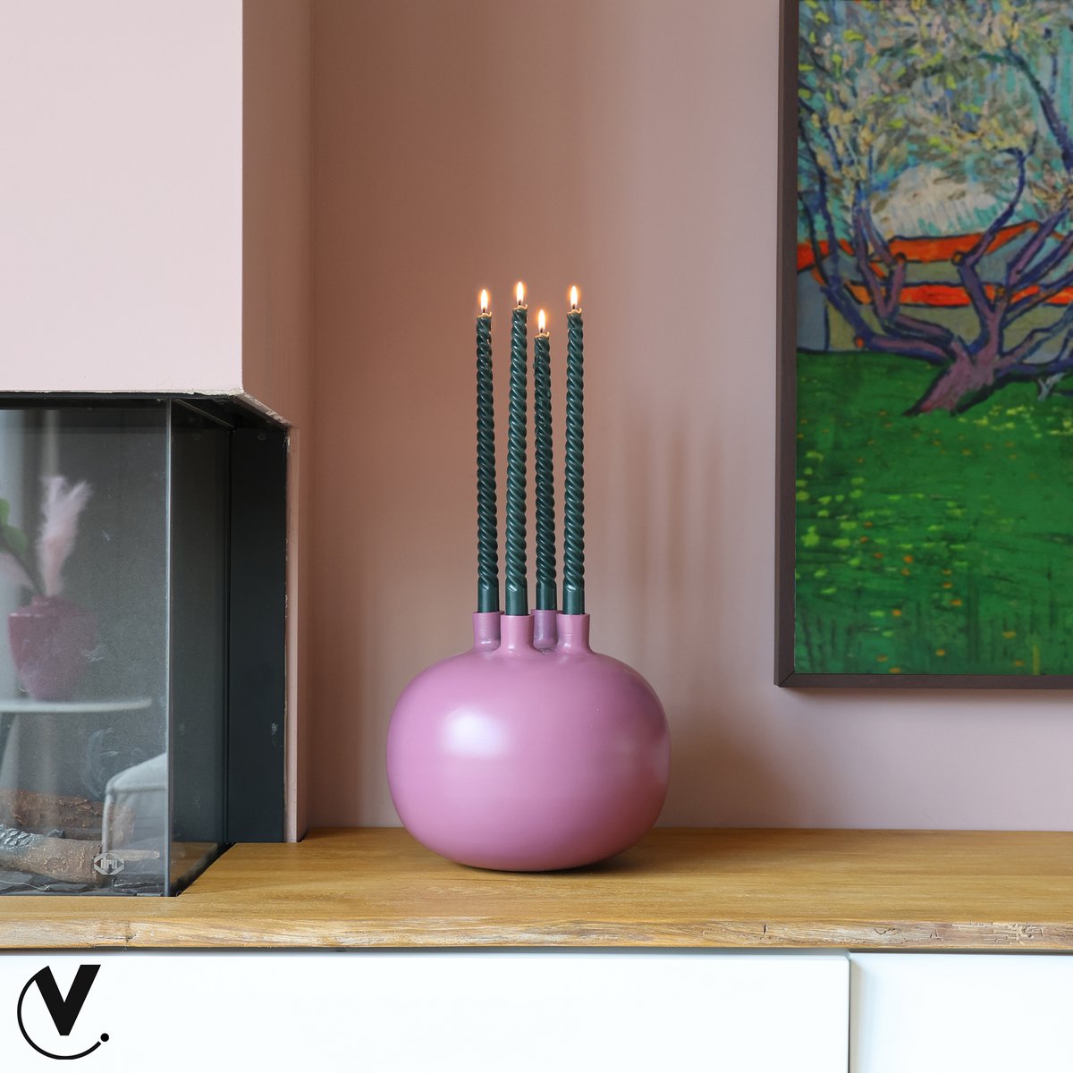 Candlestick - Valdes Mauve