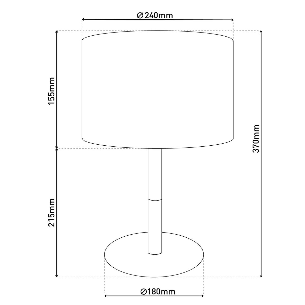 Näve Leuchten "TESSILE" table lamp - Armino Living