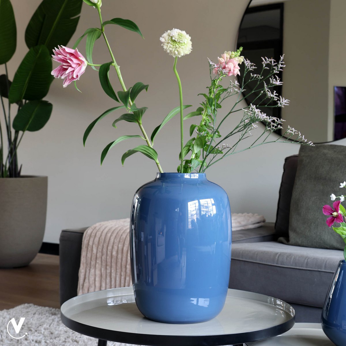 Vase - Artic dark blue-grey