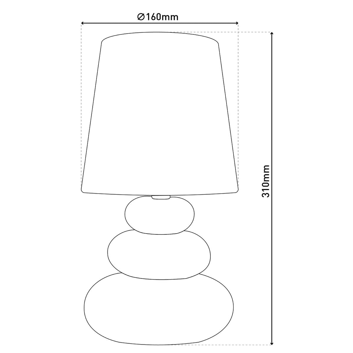 Näve Leuchten "STONEY" table lamp - Armino Living