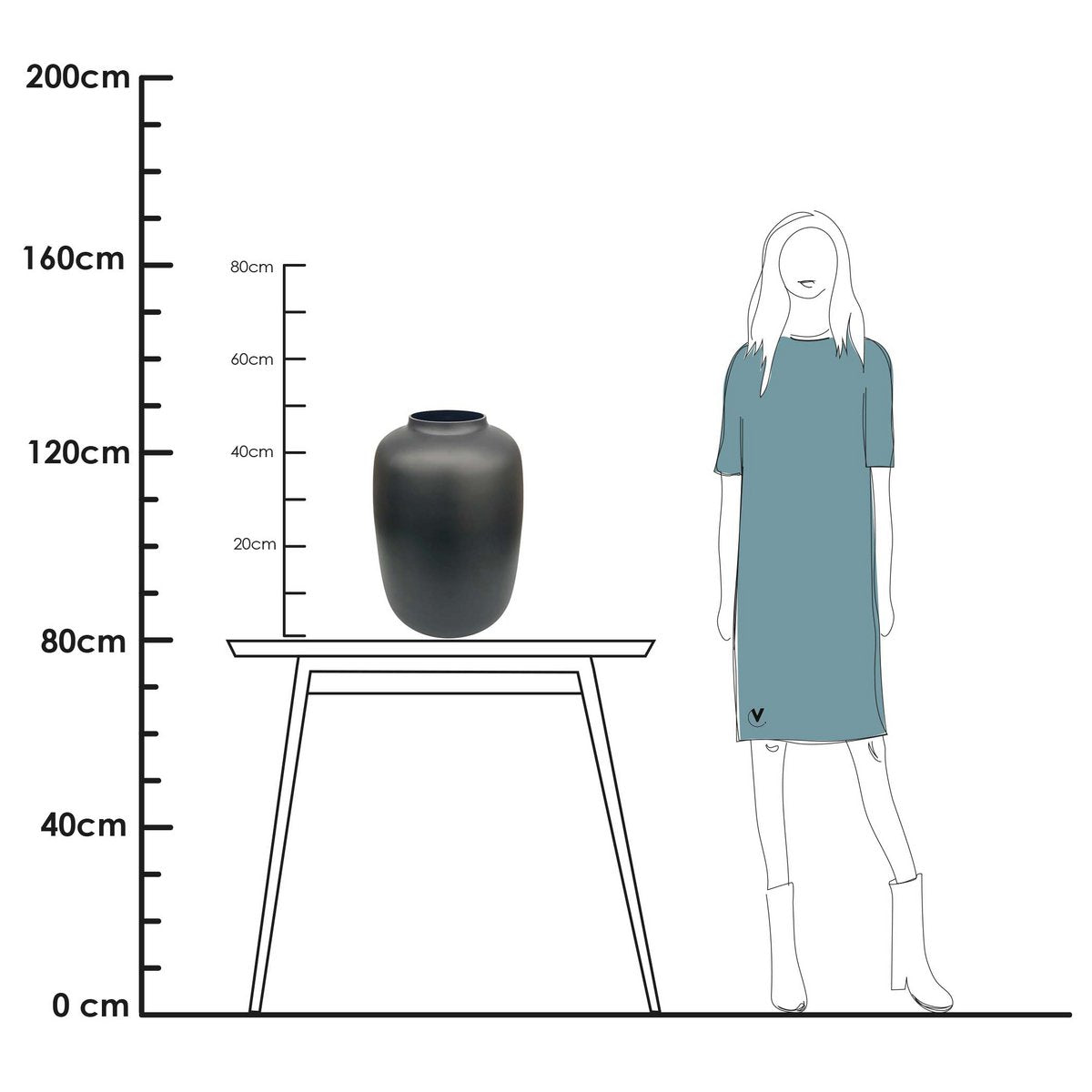 Vaas - Arctisch zwart