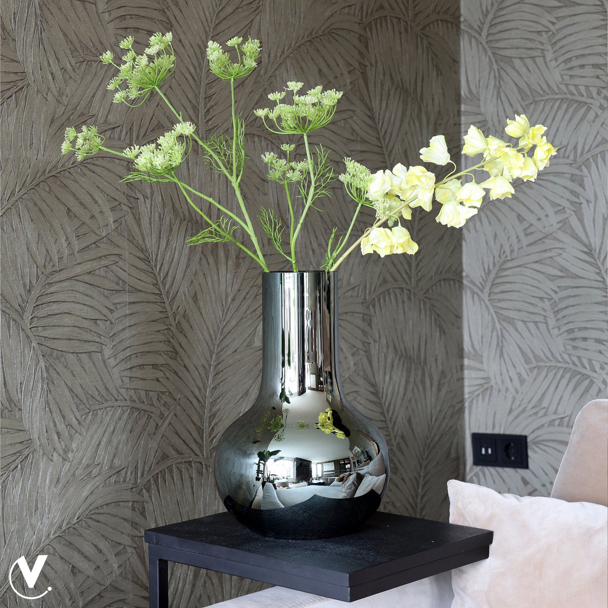 Vase- Seim S gloss grey