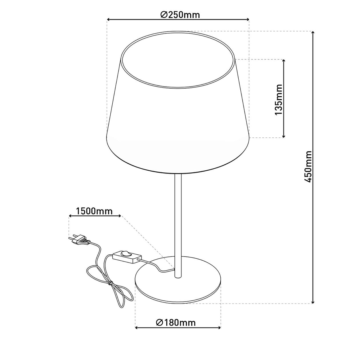 Näve Leuchten "Bologna" table lamp - Armino Living