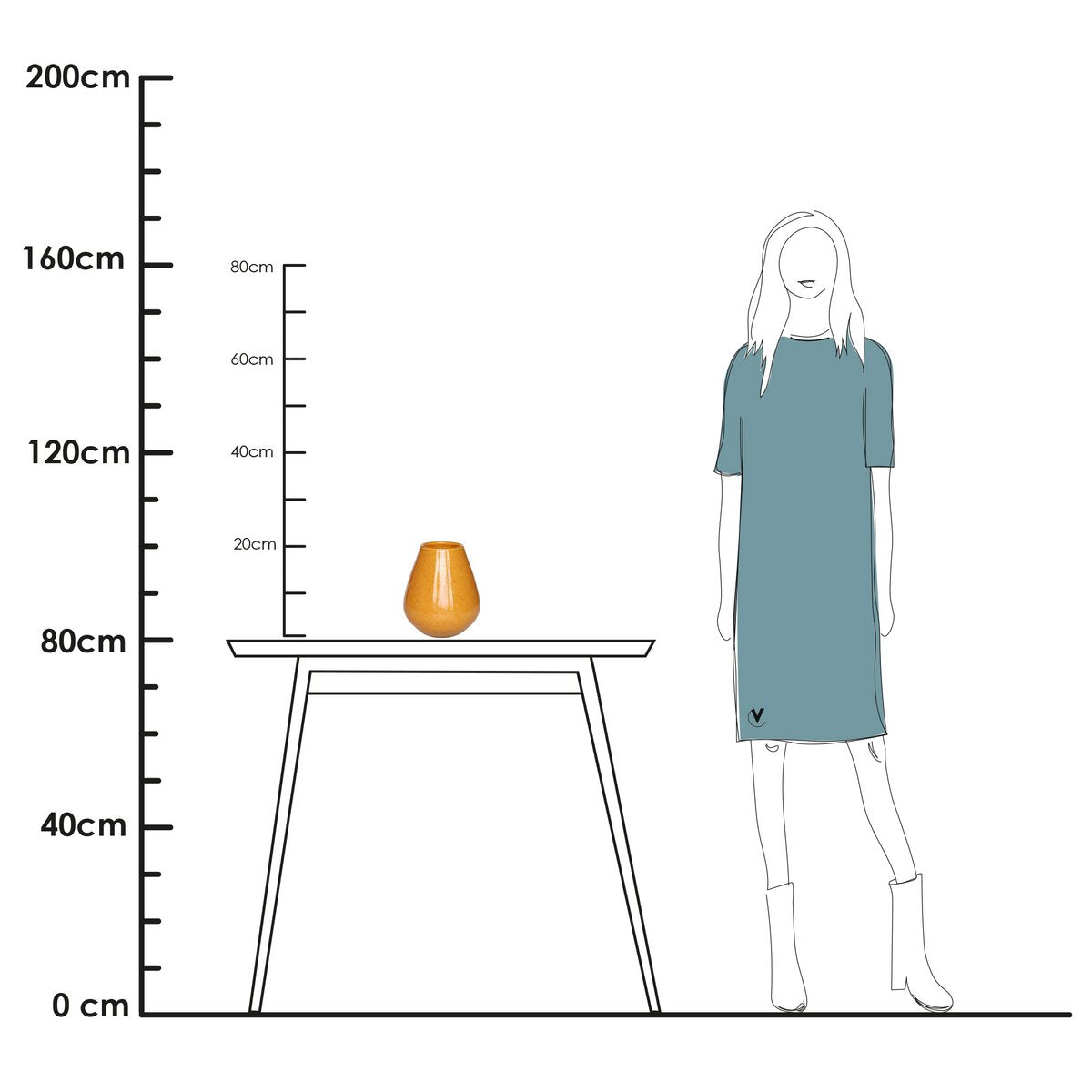 Vase - Tasman Elite yellow