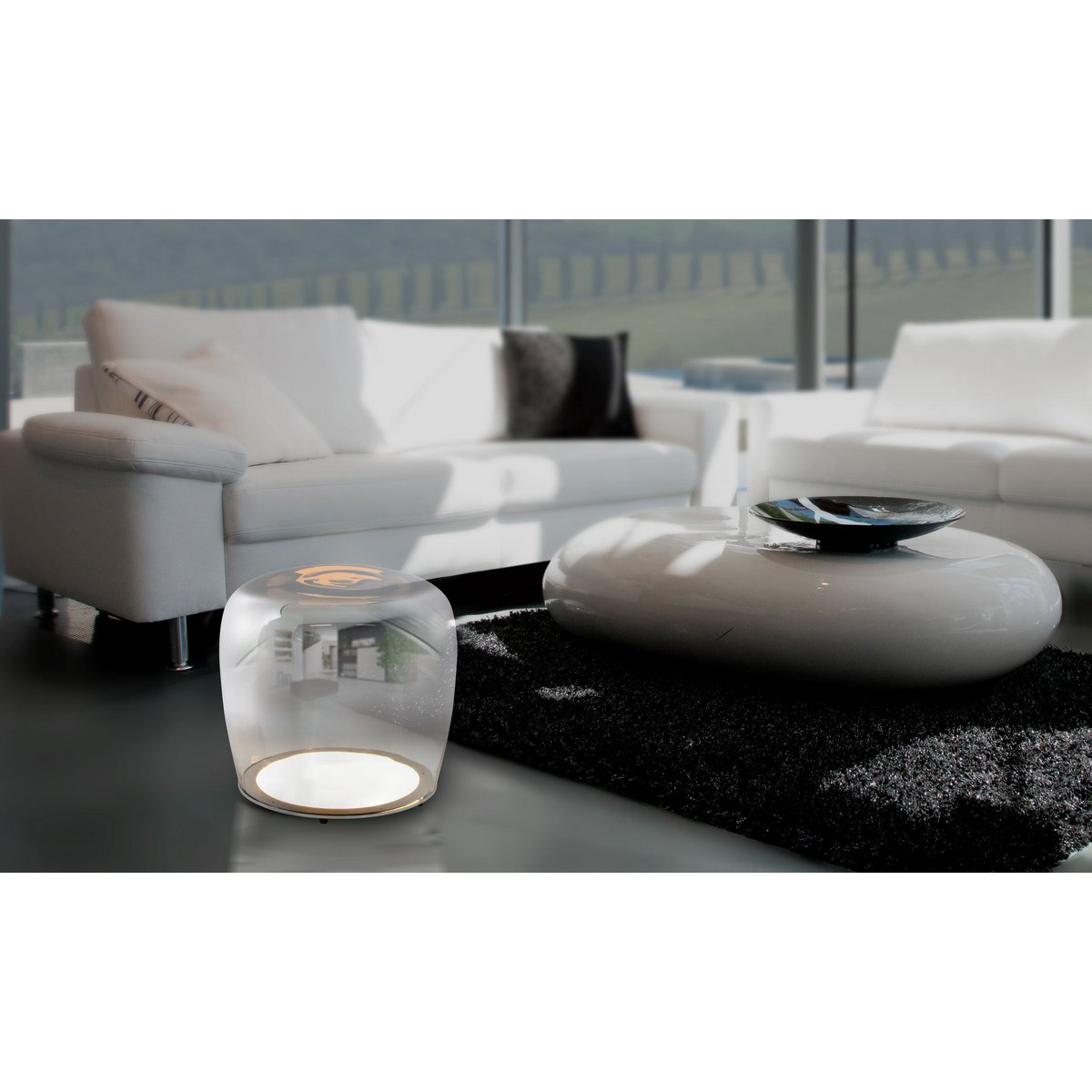 Näve Leuchten "SMOKY" table lamp - Armino Living