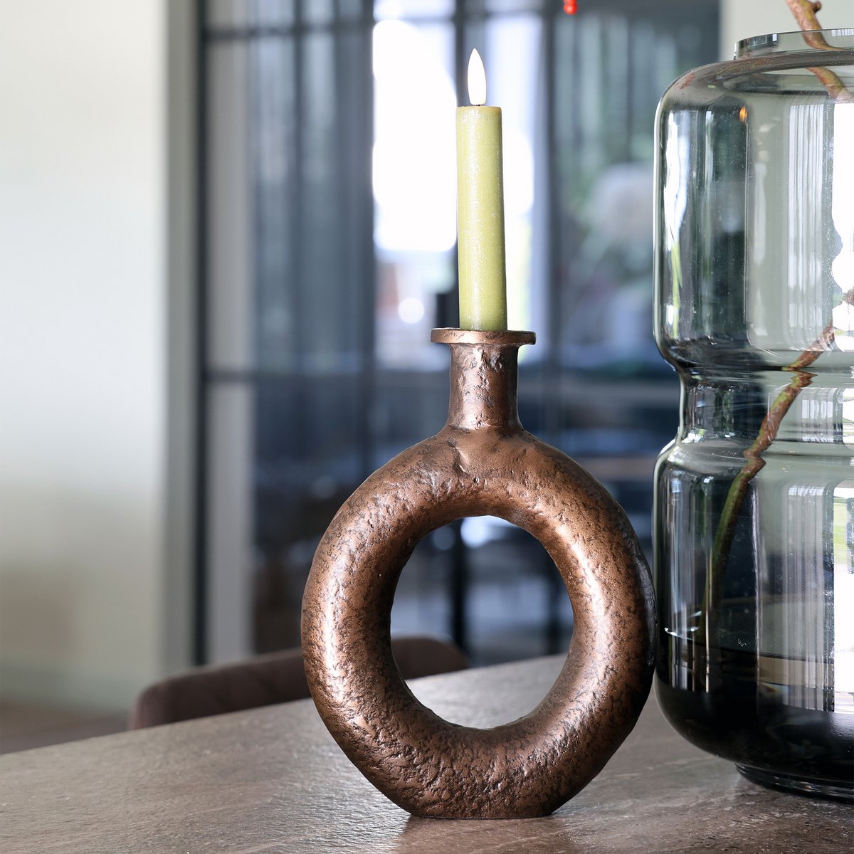 Kandelaar - Bronzen rots