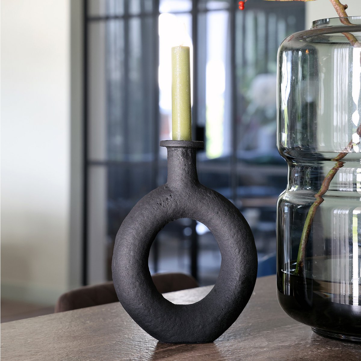 Kandelaar - Rocha ruw zwart