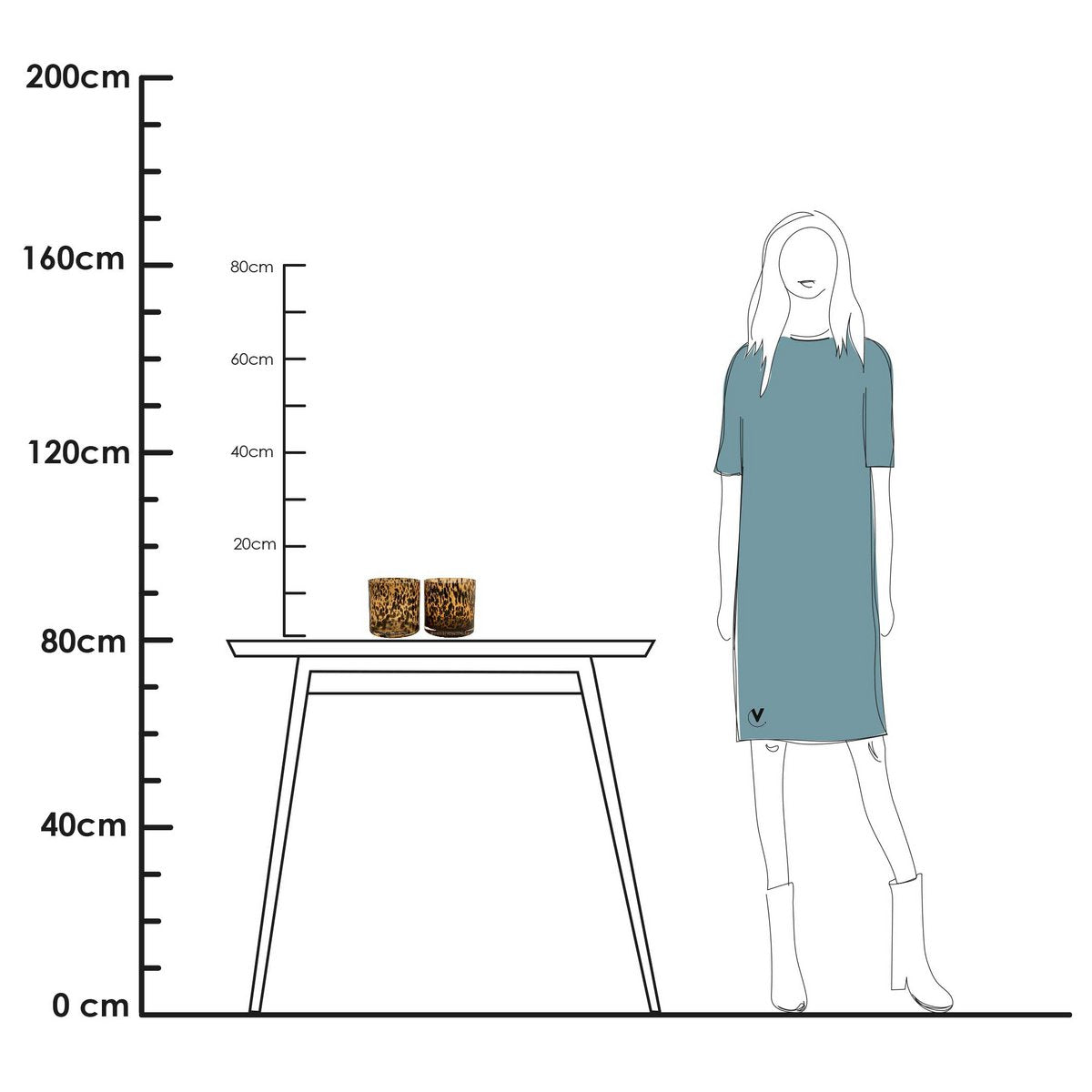 Tea light holder - Celtic cheetah (set of 6 pieces) LAST PIECES!