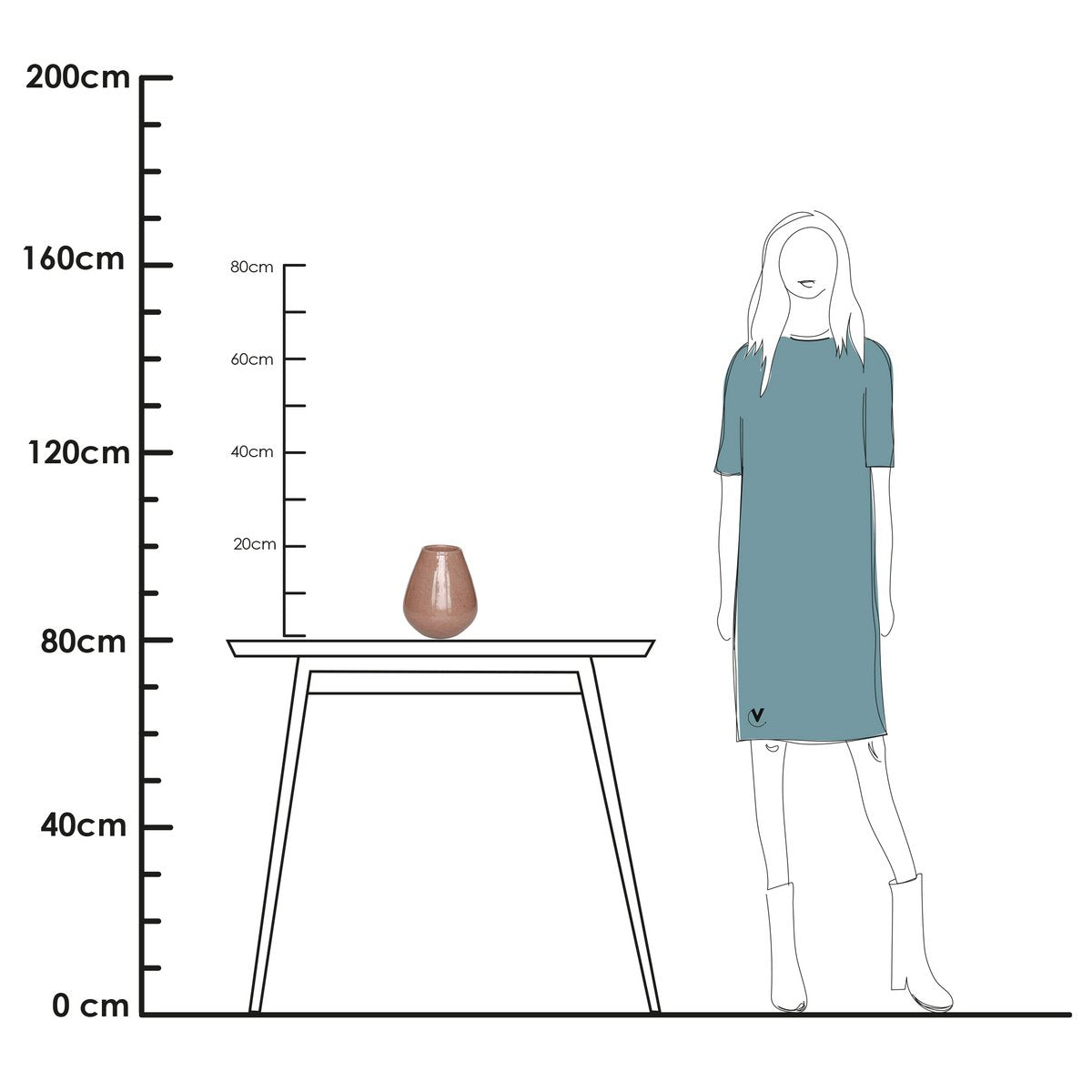 Vase - Tasman Elite brown