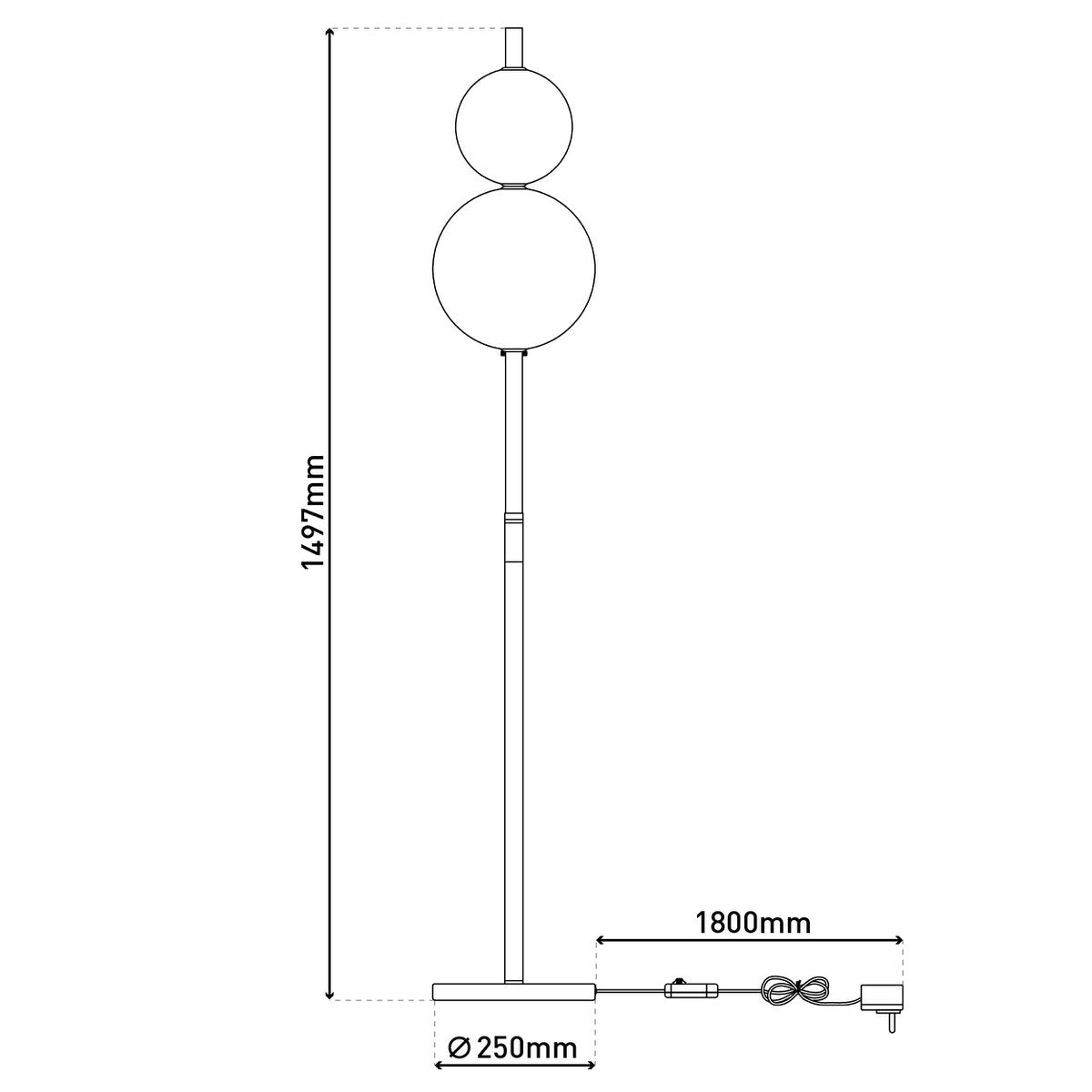 Näve Leuchten "NOVA" floor lamp - Armino Living