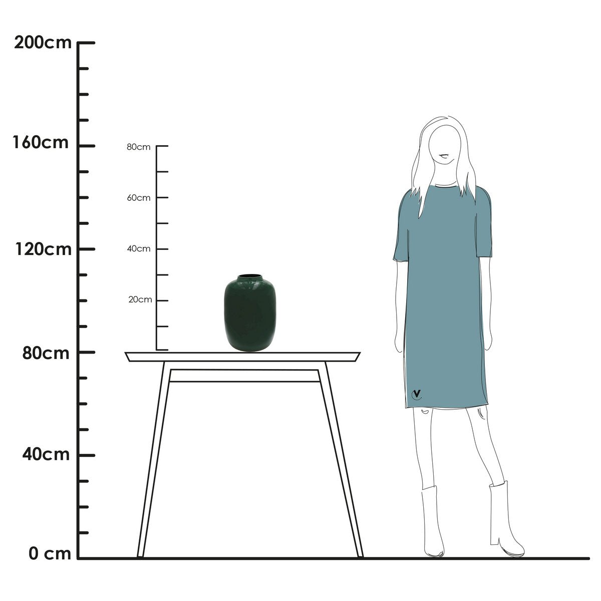 Vase - Artic bright green