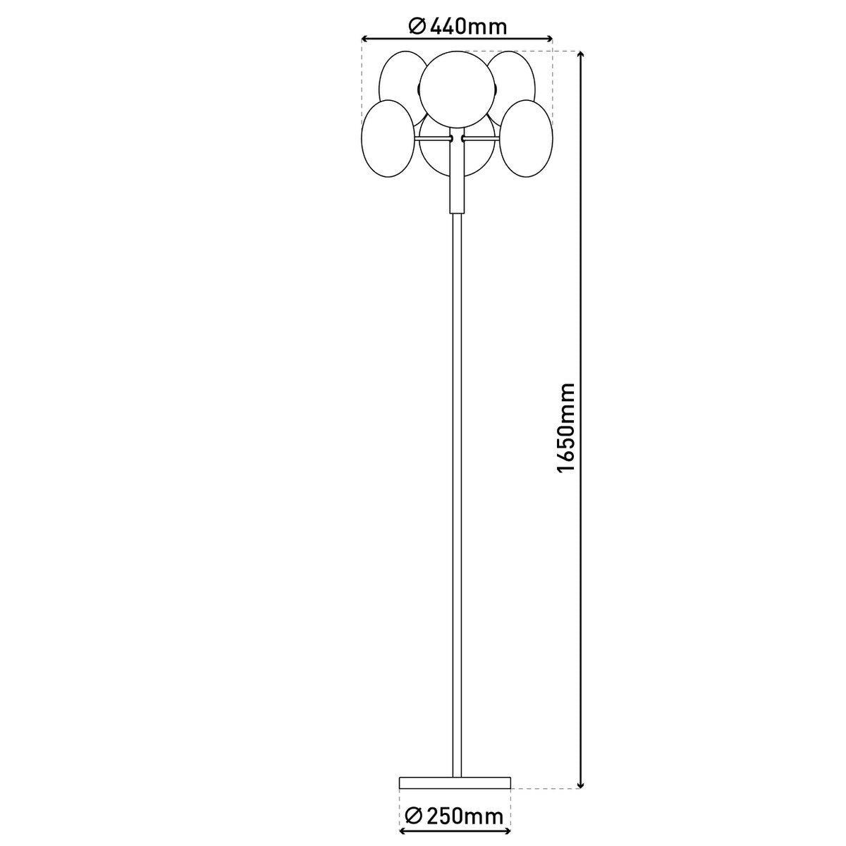 Näve Leuchten "ORION" floor lamp - Armino Living