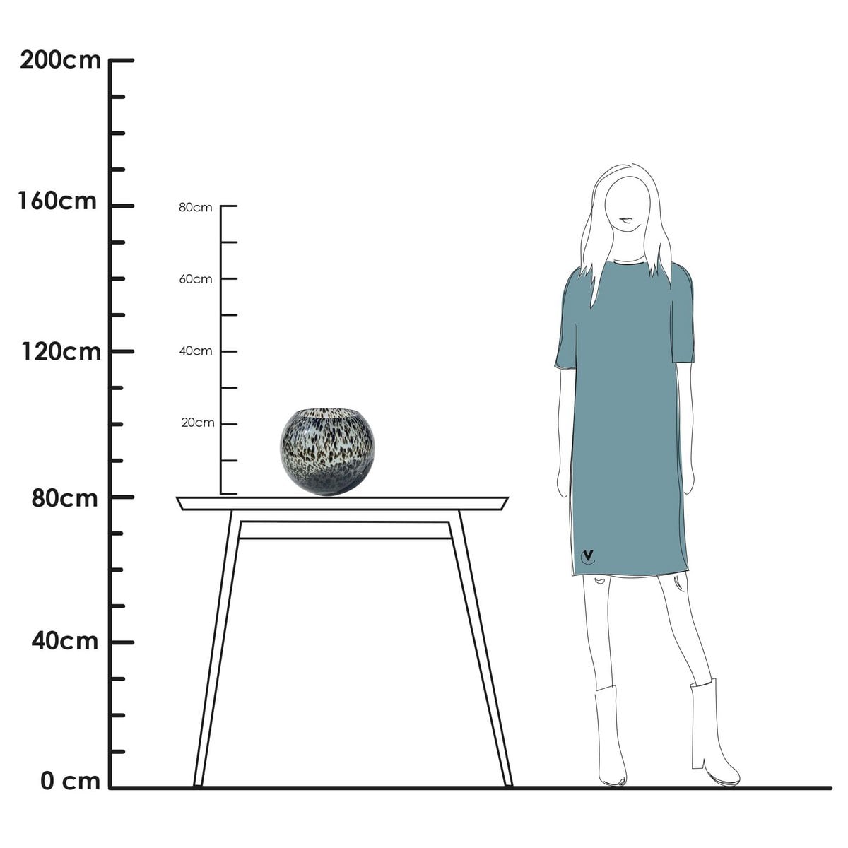 Vase - Zambazi Gray Chit: