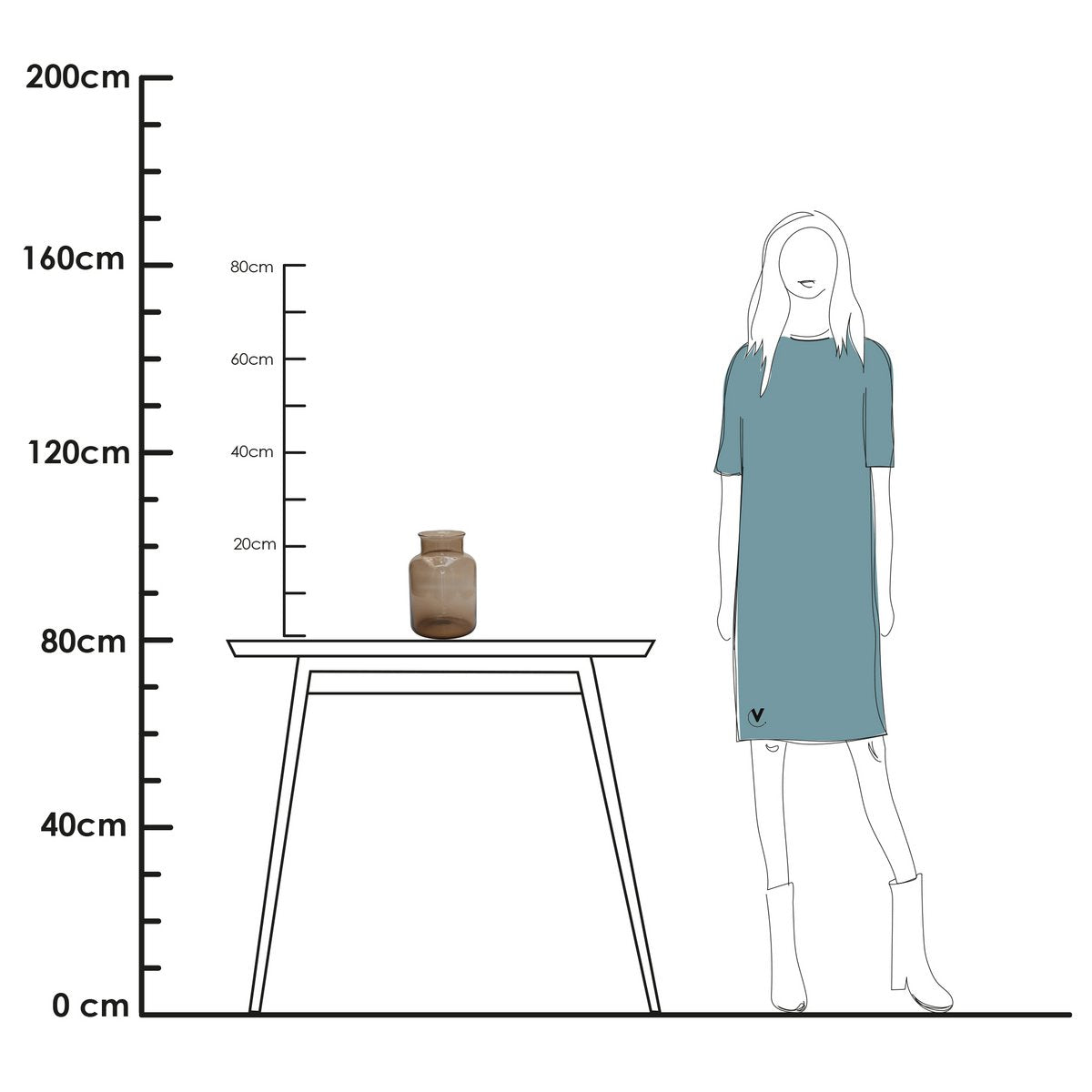 Vaas - Kama taupe 4 stuks